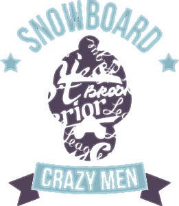 Snowboard crazy men