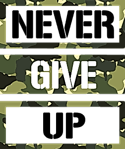 Never give up