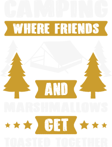 Camping where friends