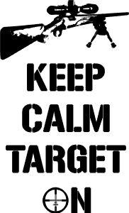 Keep calm target on