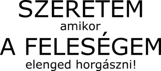 Szeretem amikor a feleségem elenged