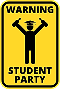 Warning student party