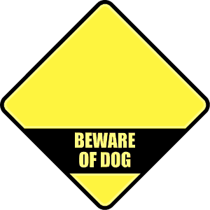 Beware of dog frame