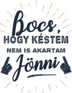 Bocs, hogy késtem