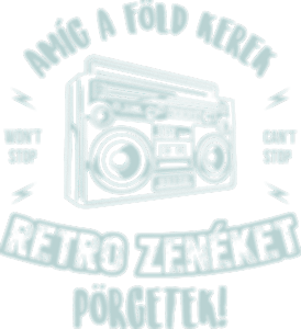 Retro zenéket pörgetek