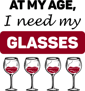 At my age I need my glasses