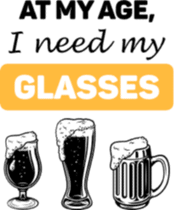 At my age I need my glasses