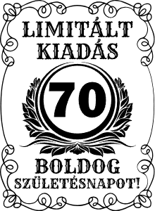 Limitált kiadás 70